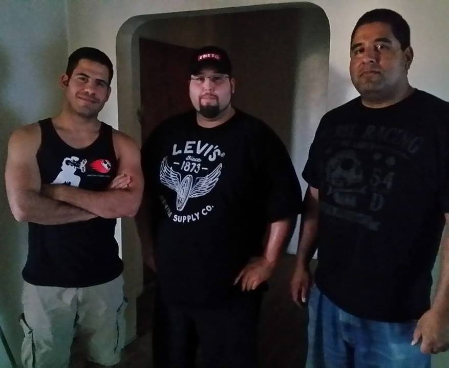Left to Right; Pablo Martinez, Jorge Martinez, Jesus Castro Martinez. Filming 