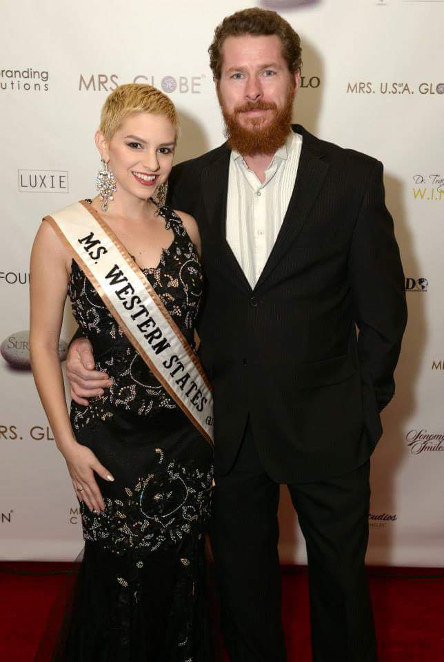 Mrs. US of A Globe Pageant 2015 with filmmaker, Canyon Prince.
