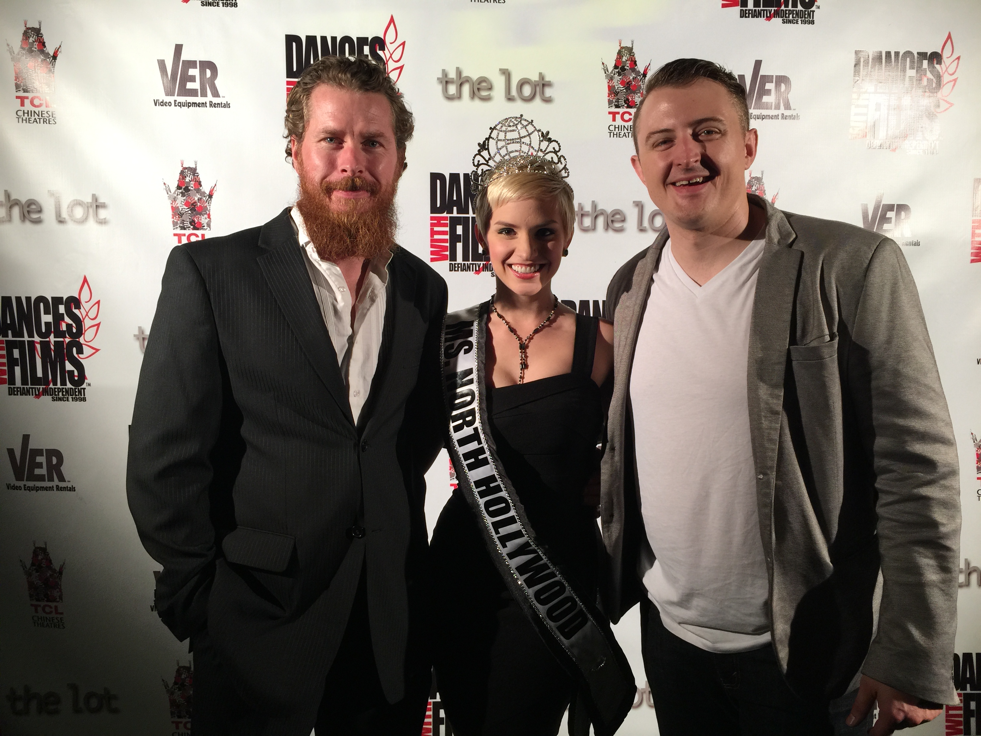 Dances With Films 2015 with Two Guys and a Film founders Canyon Prince and James Thomas.