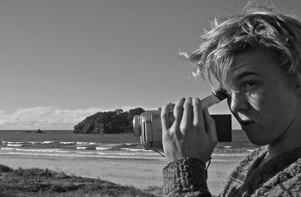 Byron filming in New Zealand.