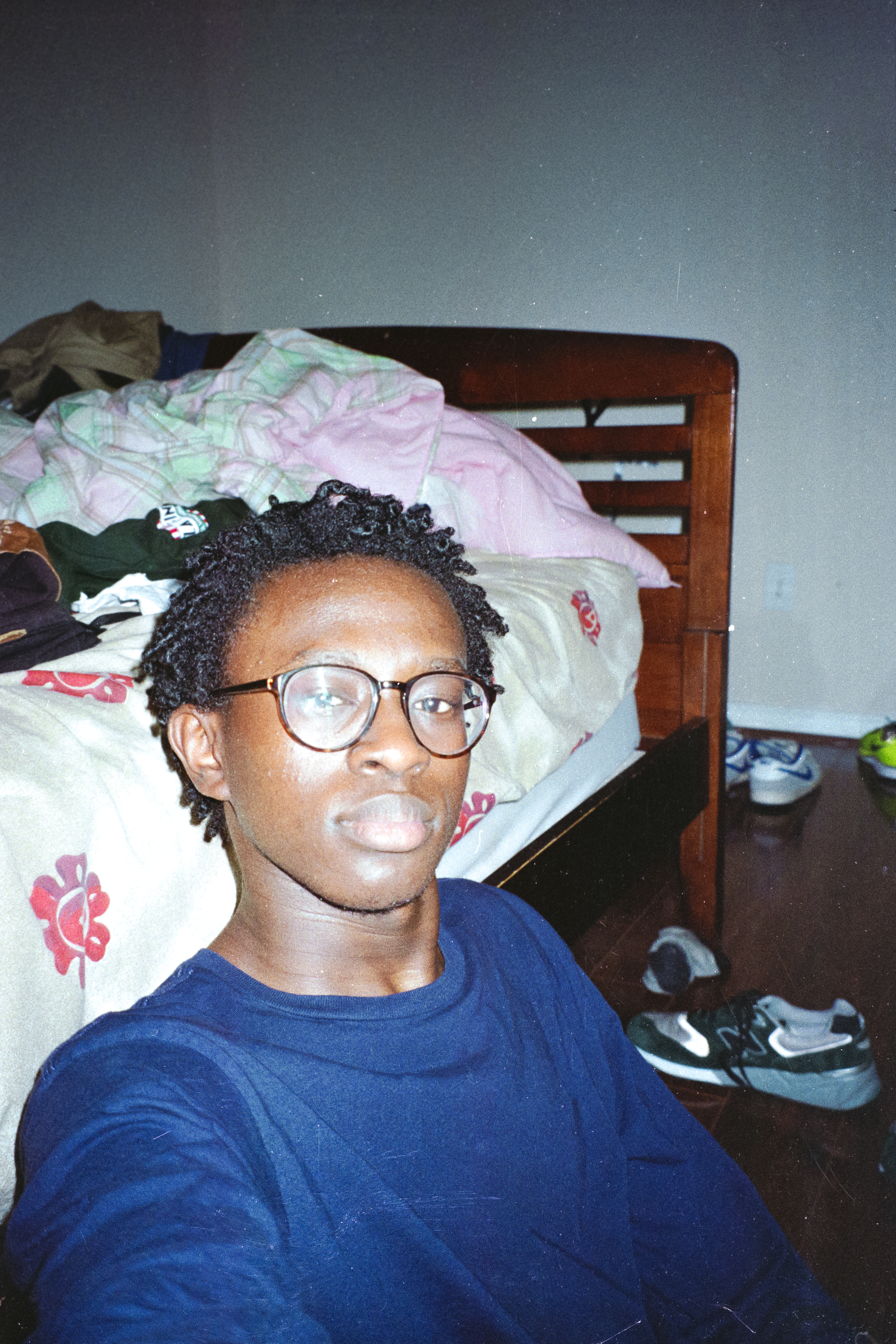 Self portrait in room