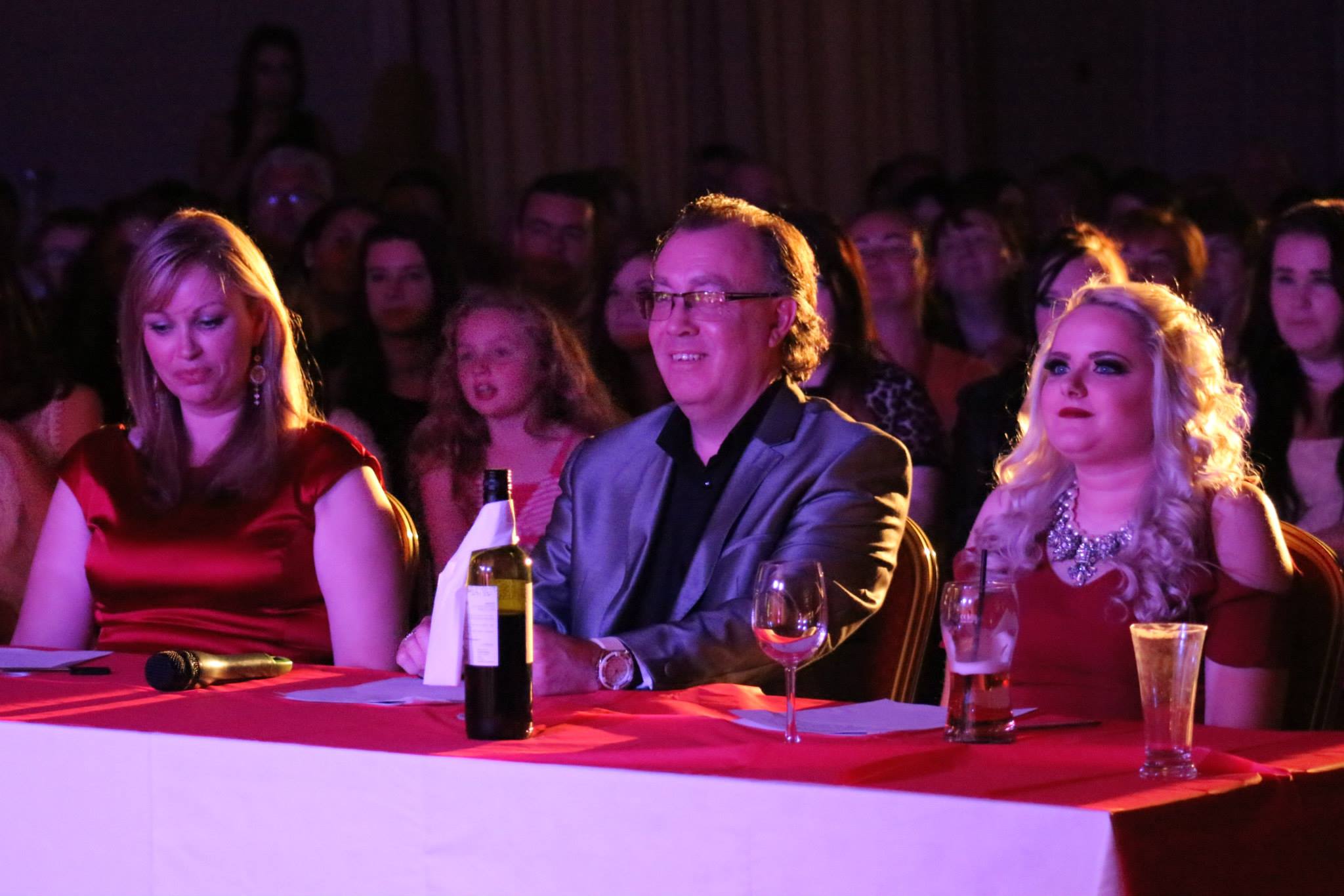 In the middle - the X-Factor Judges Panel 2015