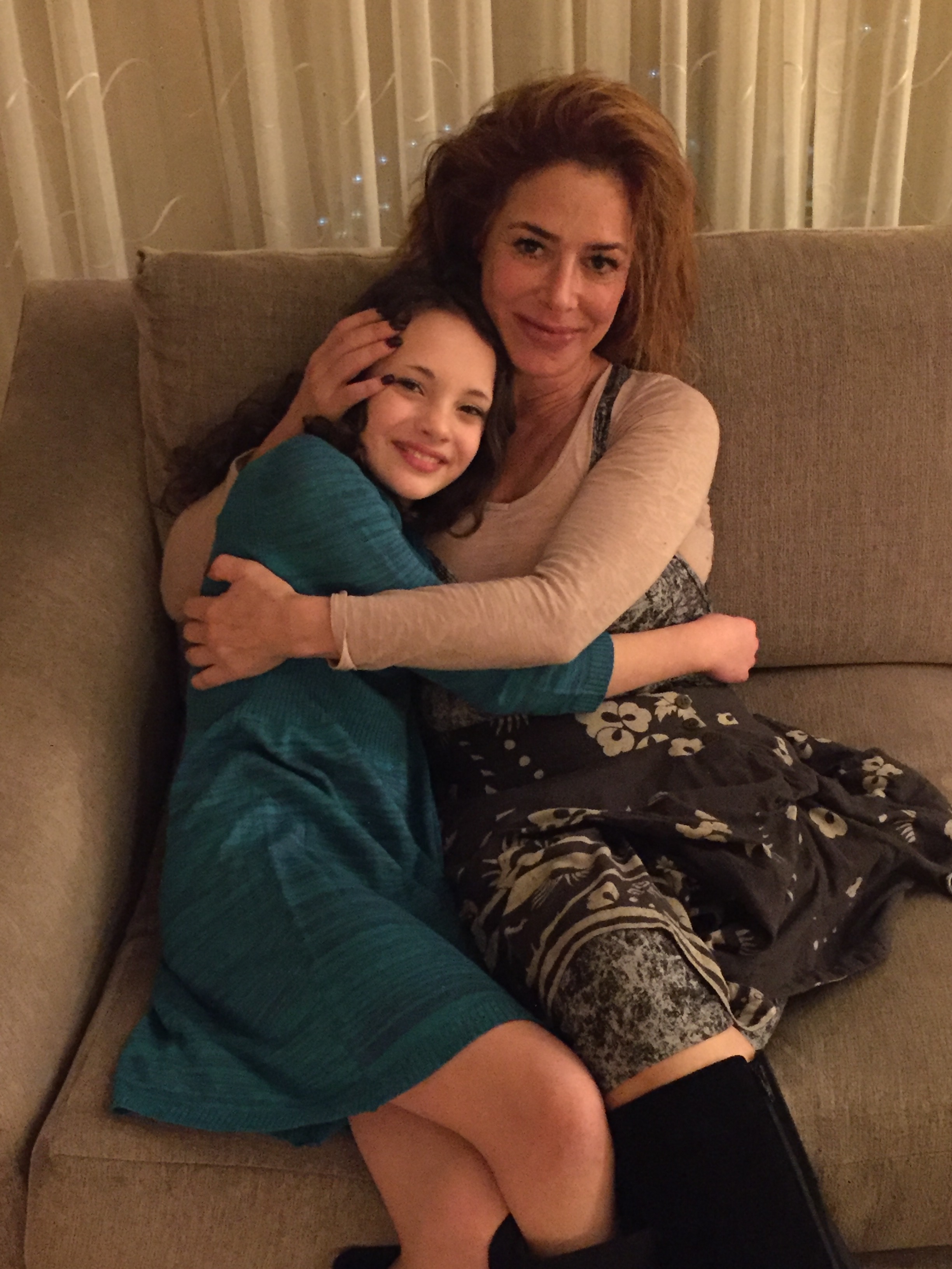 Actress Manda Madsen with Actress Claudia Wells from Back to the Future