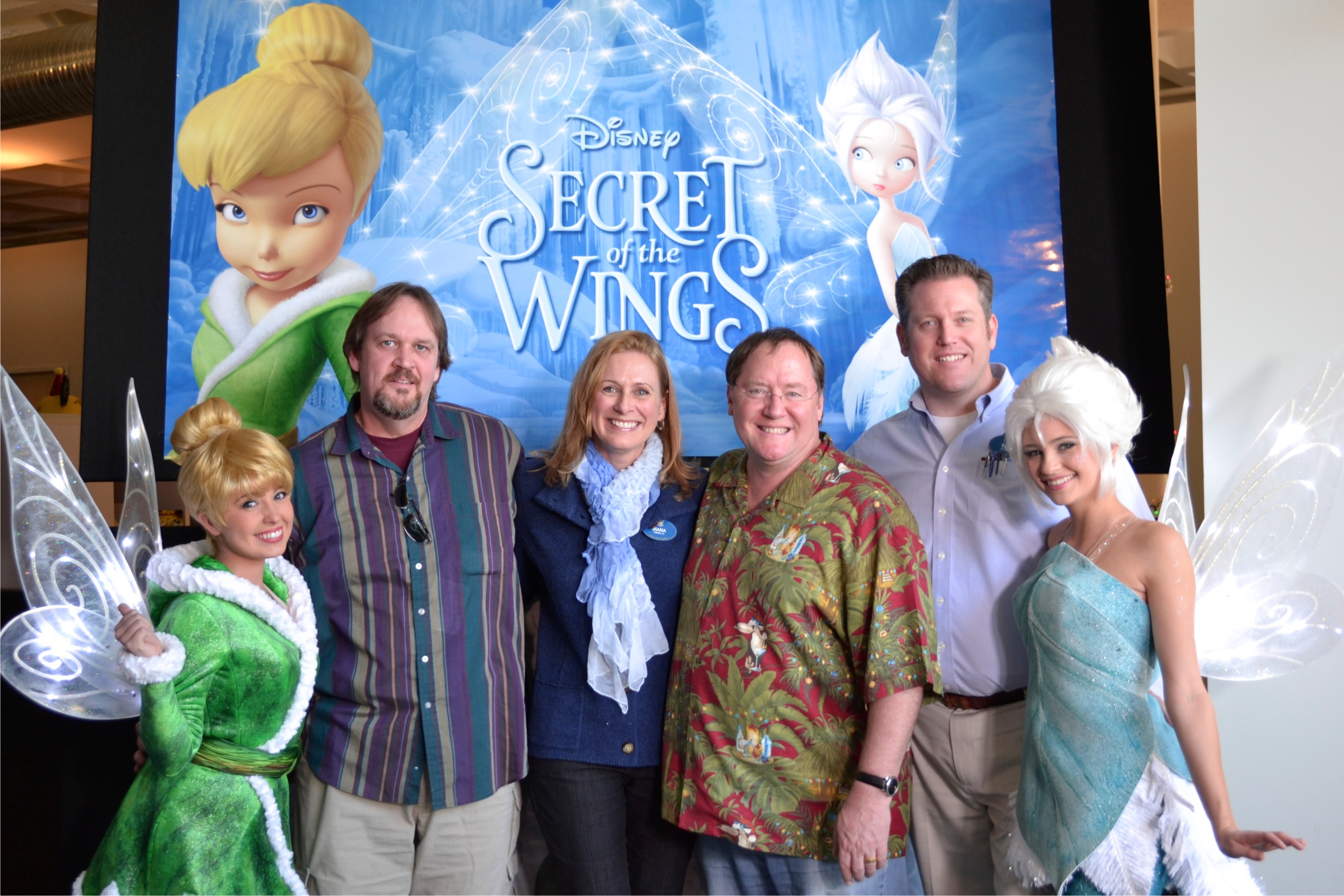 Tinker Bell with Pixar's John Lasseter