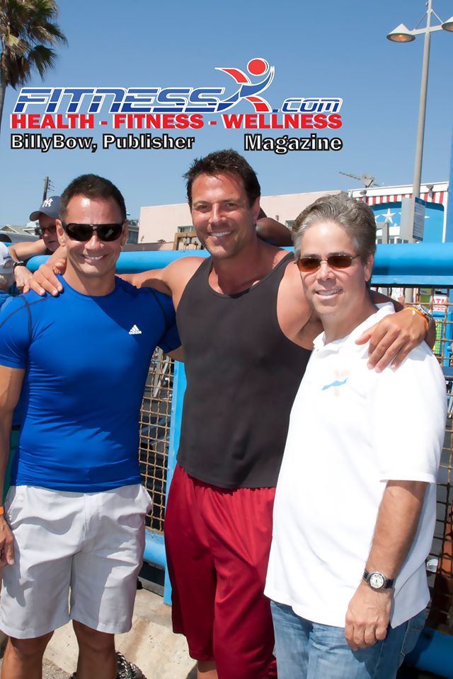 Christian Boeving and BillyBow Aguirre at Muscle Beach Labor Day Show 2011