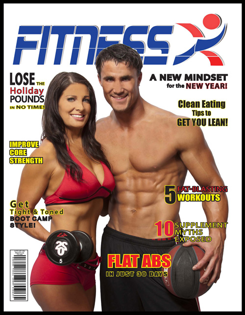 Greg Plitt & Leha Long on the cover of FitnessX Magazine January 2012. Leha Long:www.imdb.me/lehalong