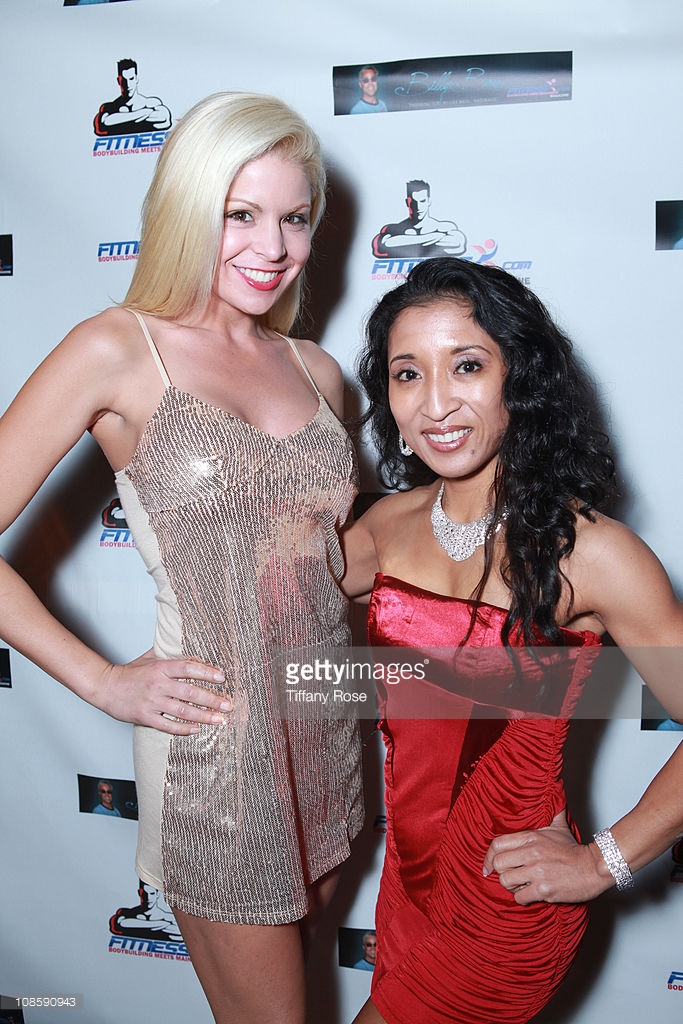 Anne McDaniels and Kat Aguirre attend the FitnessX.com Magazine Launch Party on January 29, 2011 in Los Angeles, California.