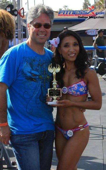 BillyBow Aguirre and Katherine Galvez Aguirre at Muscle Beach in 2010.