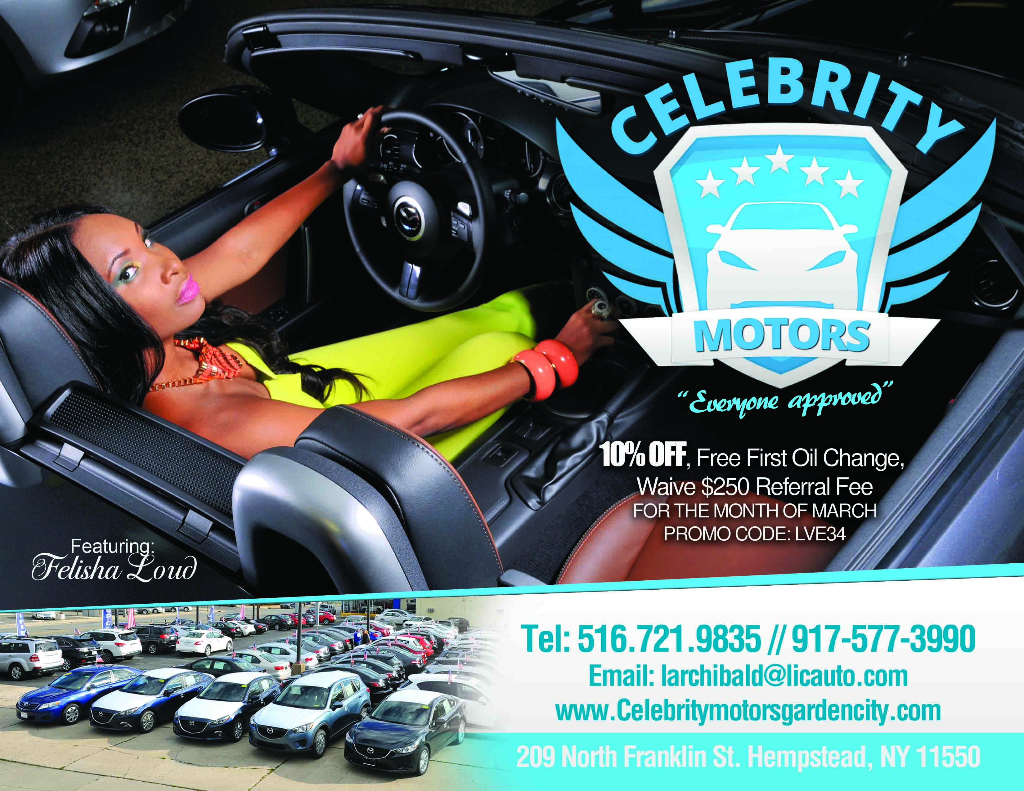 Felisha Lord's Celebrity Motors web add series.