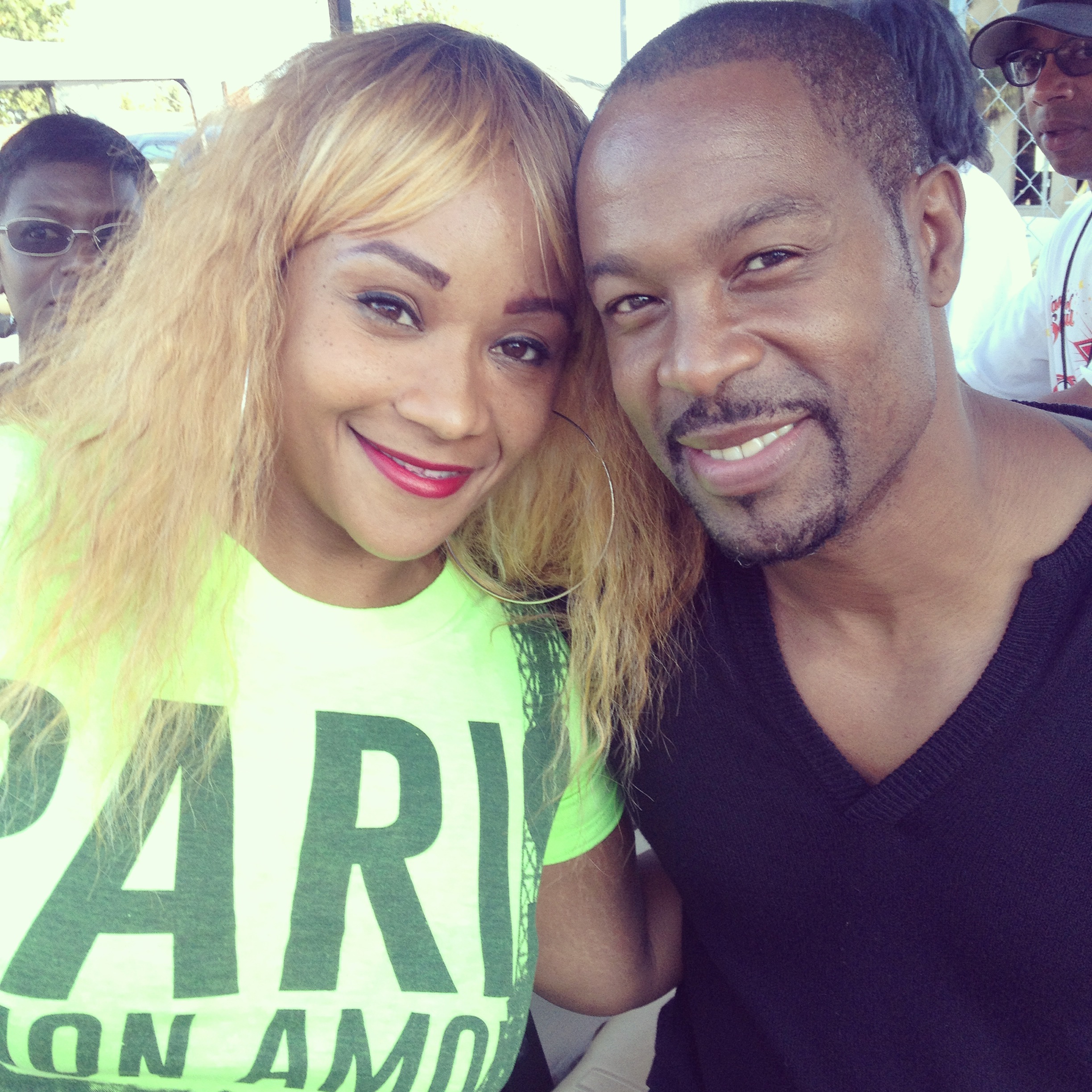 Darrin Henson and I at the taste of soul