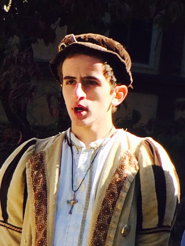 steven Fearing at stronghold ren. Faire with the madrigal choir