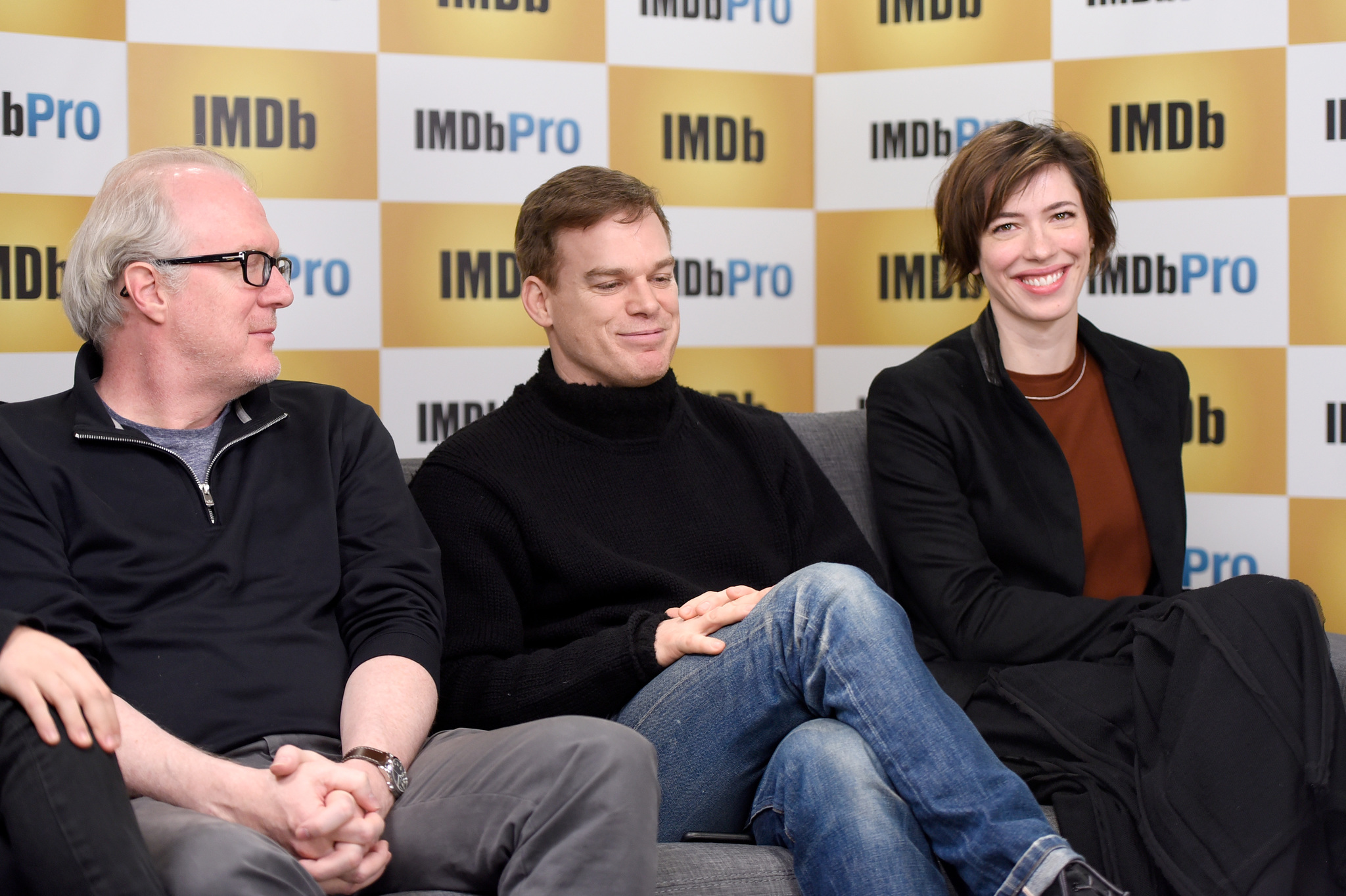 Michael C. Hall, Rebecca Hall and Tracy Letts at event of The IMDb Studio (2015)