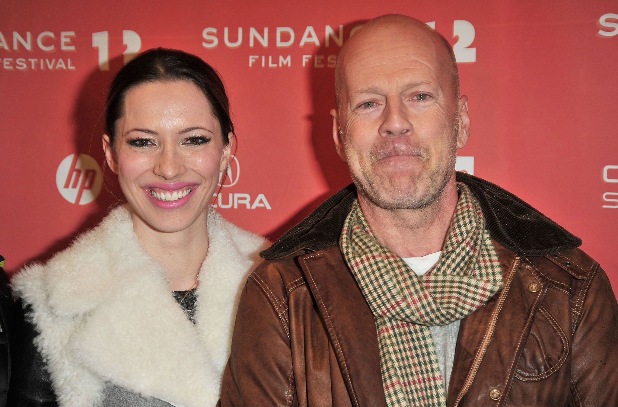 Bruce Willis and Rebecca Hall