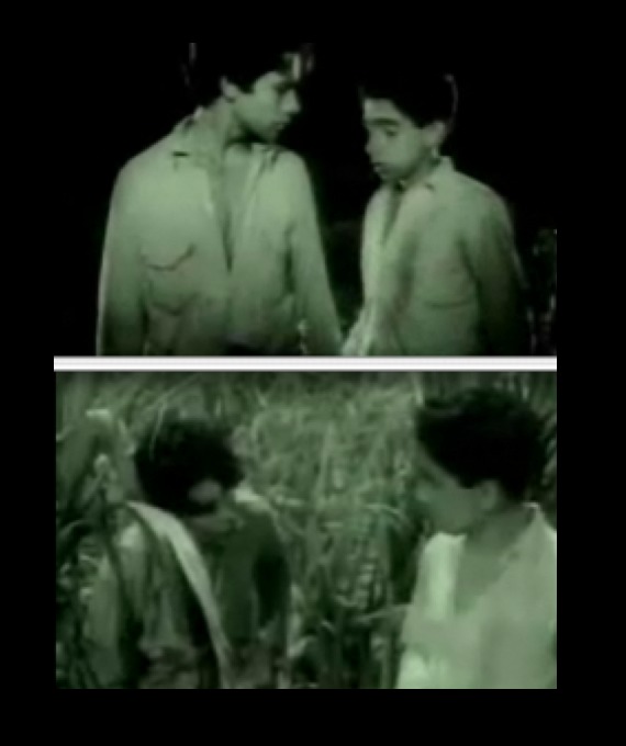 Scene from El Joven Rebelde (Cuba, 1961). As a child actor, I played the young rebel's sidekick.