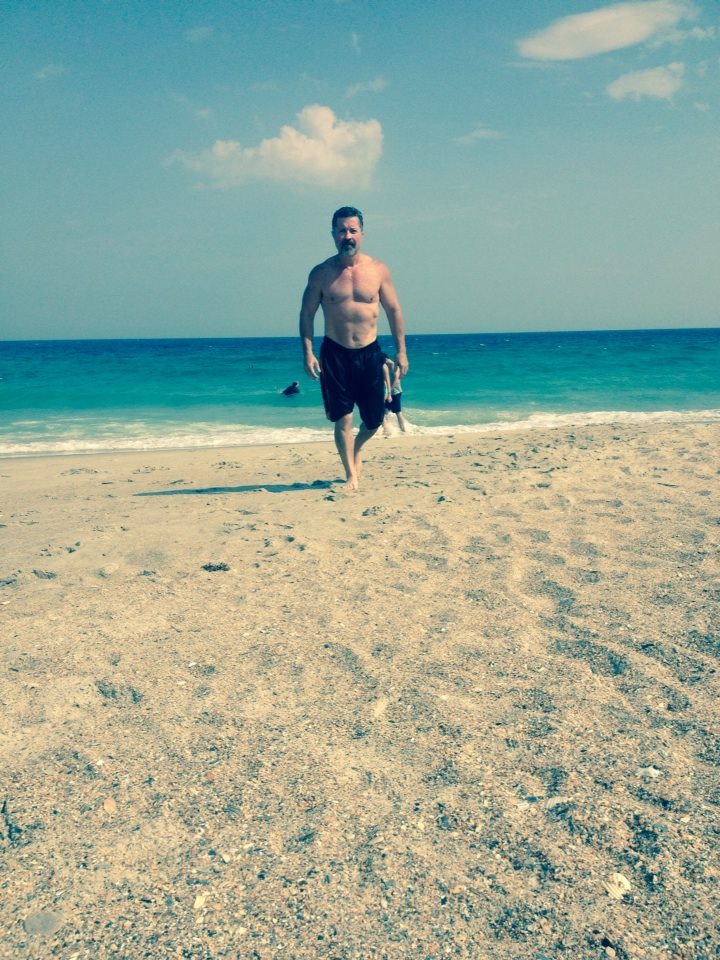 Beach 2014 - I've cut down some as of JAN 2016 - Around 10 lbs