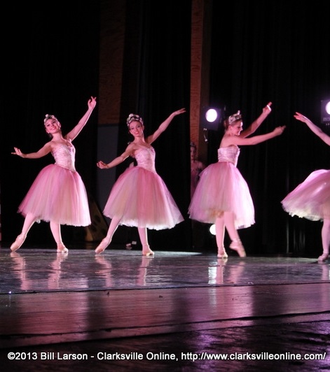 Adele (center) in Dance Theatre of Tennessee The Nutcracker