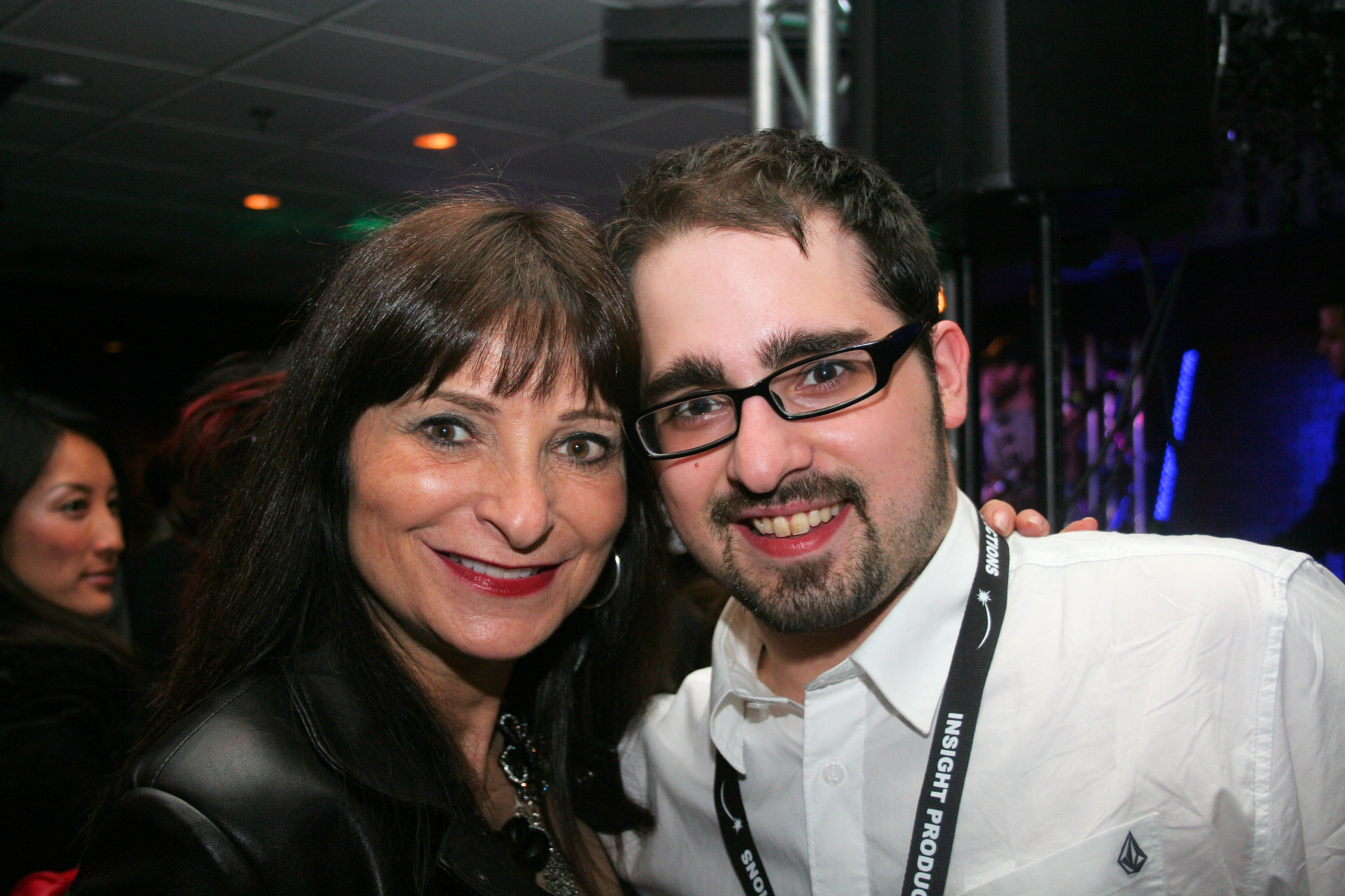Joshua Jamieson with Jeanne Beker at the 2010 Junos Warner Music After Party.
