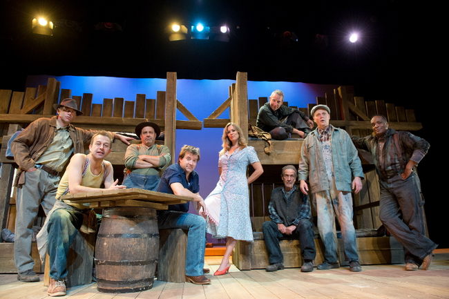 Joëlle and the cast of Steinbeck's 