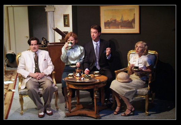 Private Lives. Victor, Amanda, Elliot and Sibyl.