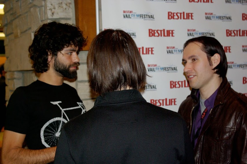 Adrian Grenier and Sean Cross at the Vail Film Festival