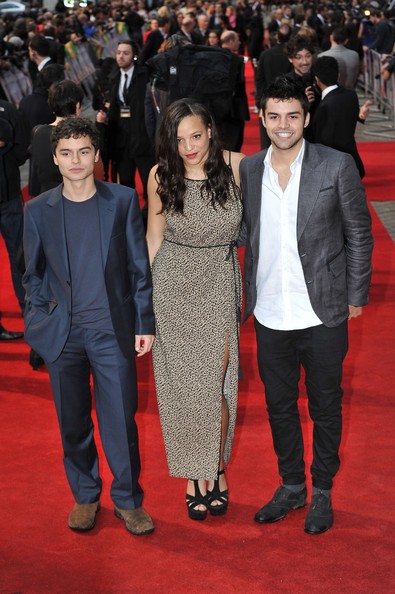 Sebastian de Souza, Laya Lewis, Sean Teale, The Dictator Premiere, London