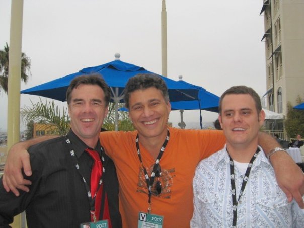 Michael with Steven Bauer and Philip Menke at The American Film Market November 2007