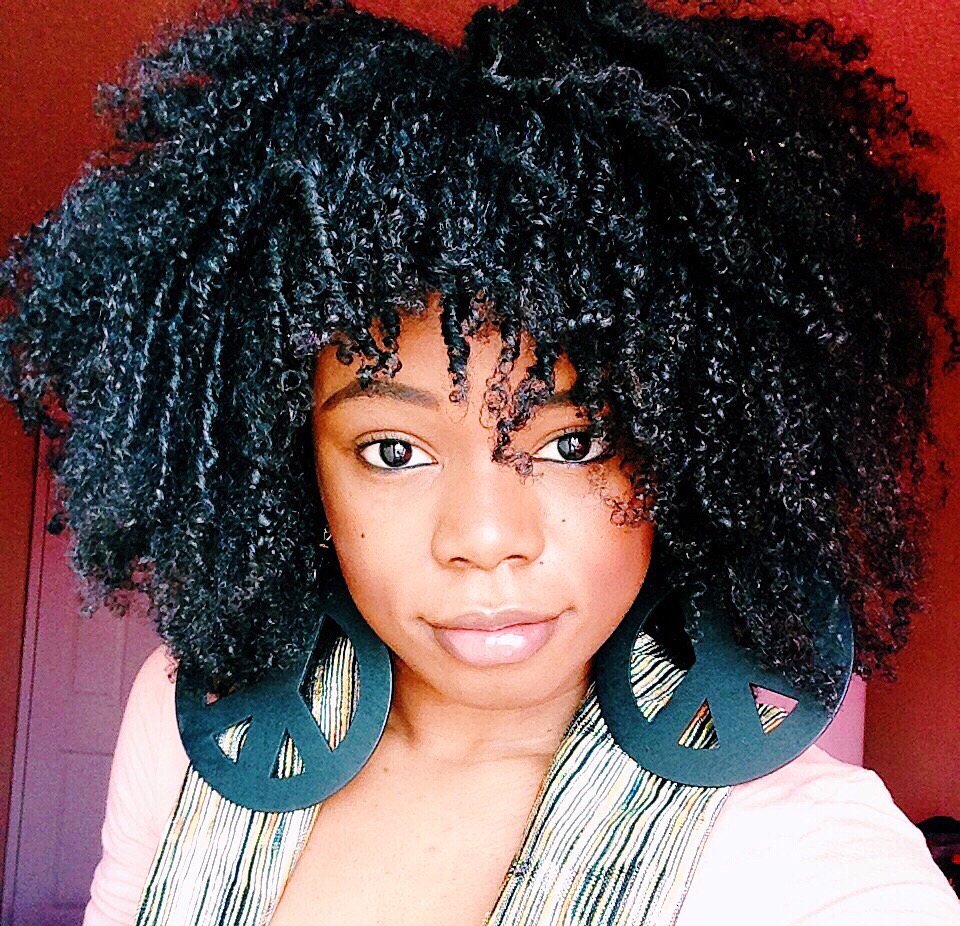 This photo is posted to show all of my curls and the versatility of my hair.