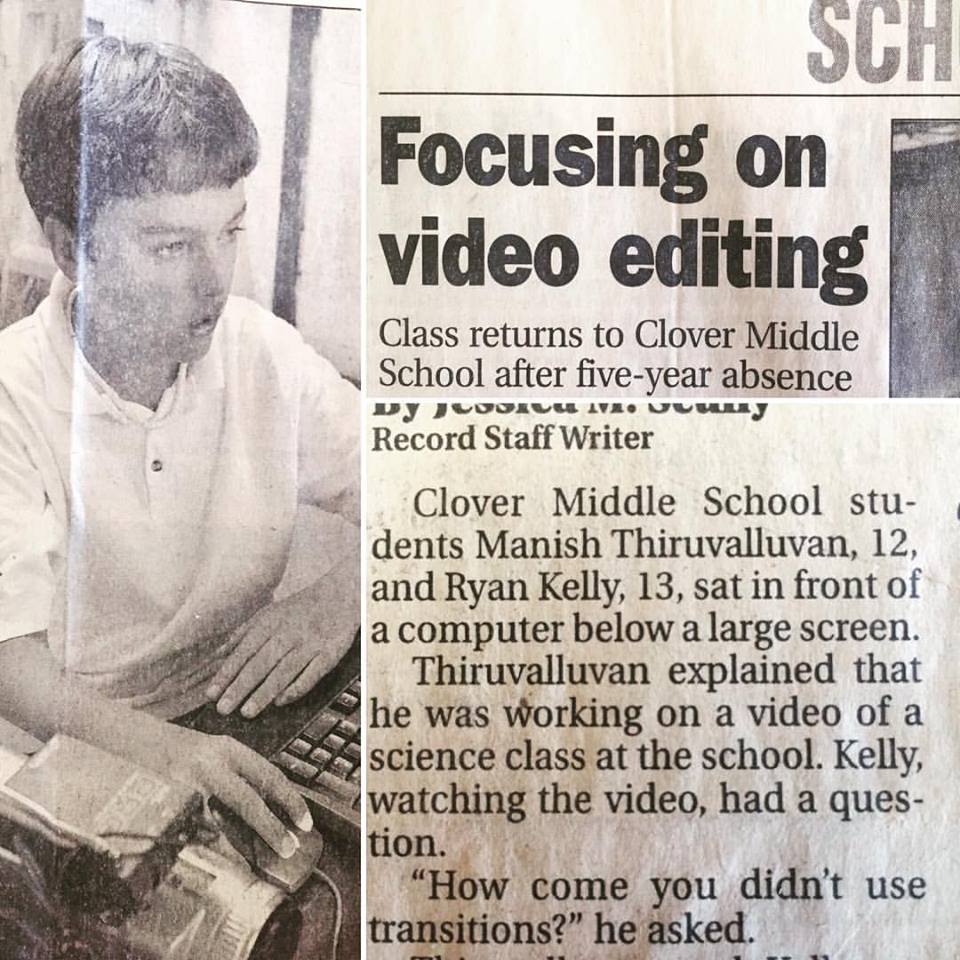 been editing since middle school. literally.