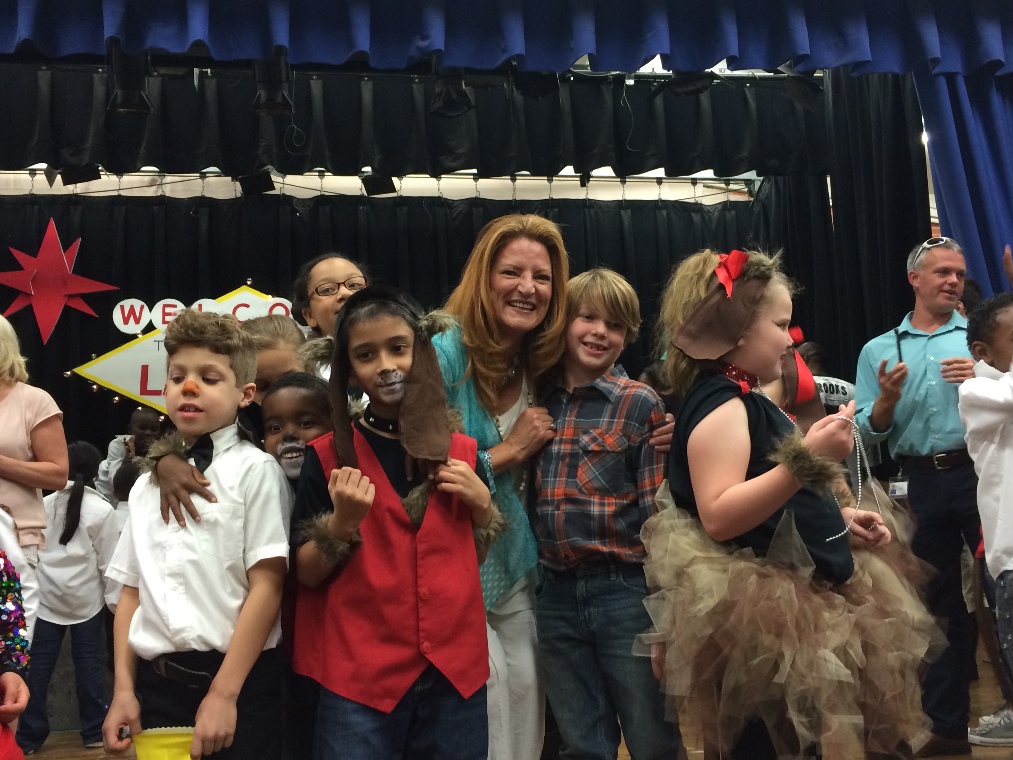 Second Grade Cast of the Elvis the Penguin play.
