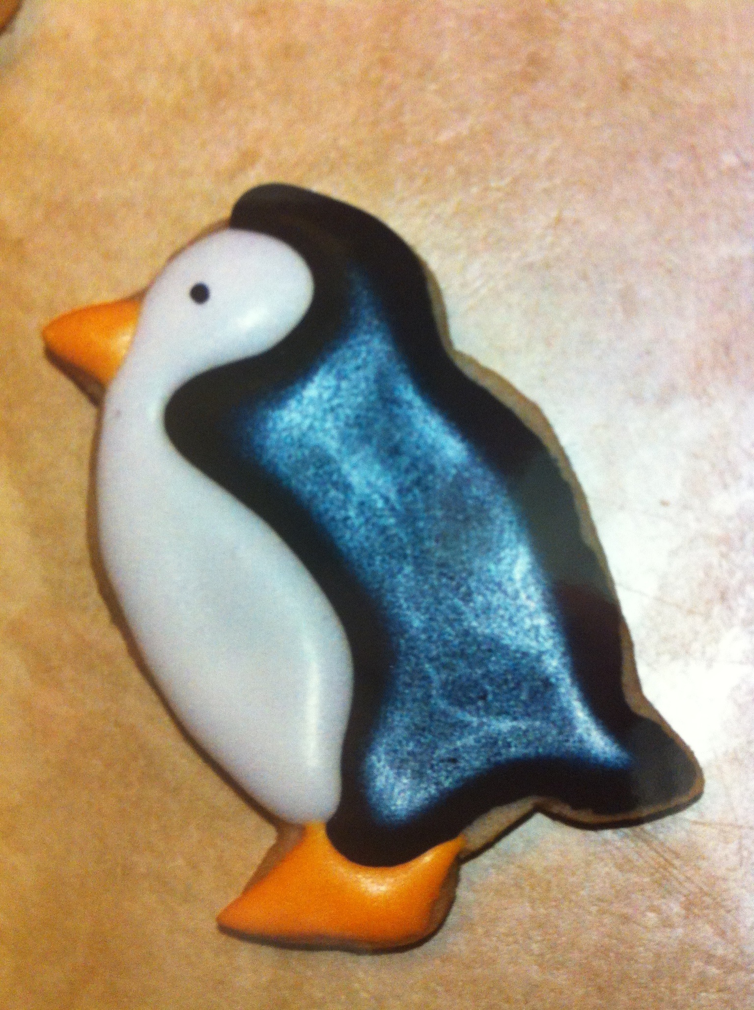 How It All Began - I was icing cookies for my children, and when I finished, they all had pompadours! I cracked up, and the idea for Elvis the Penguin was born.