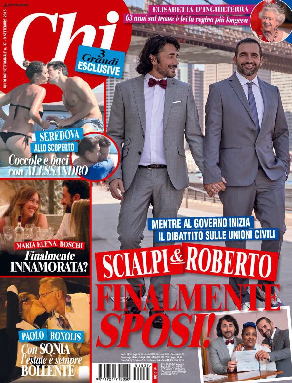Roberto Blasi Actor Singer : Photo cover for Italian weekly Publication