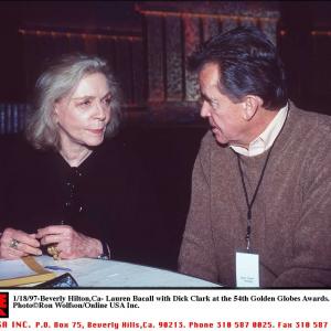 Lauren Bacall and Dick Clark