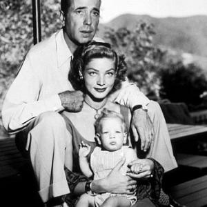 Humphrey Bogart Lauren Bacall and their son Stephen circa 1949
