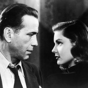 Still of Lauren Bacall and Humphrey Bogart in The Big Sleep 1946