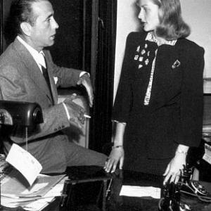 Humphrey Bogart and Lauren Bacall circa 1945