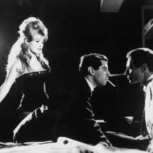 Brigitte Bardot, Roger Vadim and Michel Subor