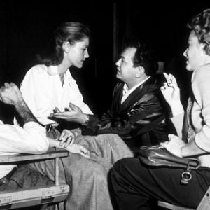 Key Largo Humphrey Bogart and Claire Trevor watching Lauren Bacall and Edward G Robinson rehearsing a love scene 1948 Warner Bros