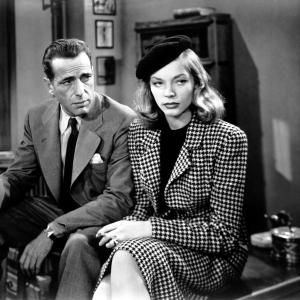 Still of Lauren Bacall and Humphrey Bogart in The Big Sleep 1946