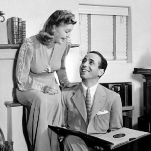 Humphrey Bogart and his third wife, Mayo Methot, at home circa 1944.