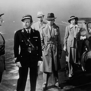 Casablanca Claude Rains Humphrey Bogart Ingrid Bergman and Paul Henreid 1942 Warner Bros