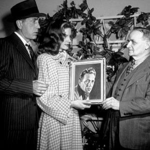 Humphrey Bogart and Lauren Bacall, circa 1942.