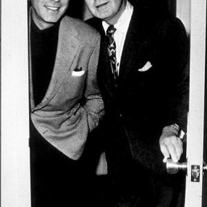 Humphrey Bogart and Jack Benny behind the scenes of 