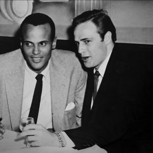 Still of Marlon Brando and Harry Belafonte in Sing Your Song (2011)