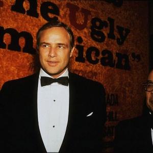 Marlon Brando at the Ugly American premiere