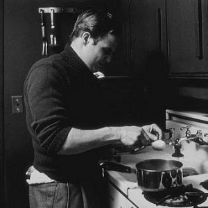 Marlon Brando in the kitchen of his Beverly Glen home, Los Angeles