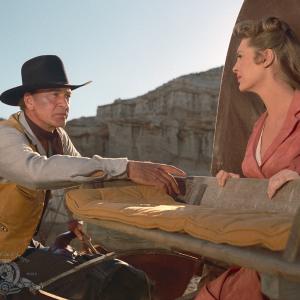 Still of Gary Cooper and Julie London in Man of the West (1958)