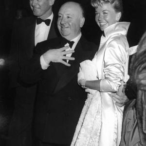 Doris Day, Jimmy Stewart, Alfred Hitchcock 