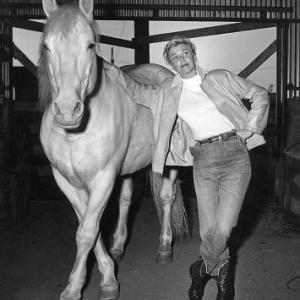 Doris Day On the set of Calamity Jane With Silver