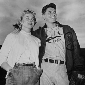 Ronald Reagan and Doris Day in 