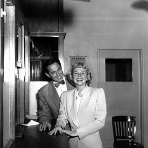 Doris Day, Marty Melcher On their wedding day 1951